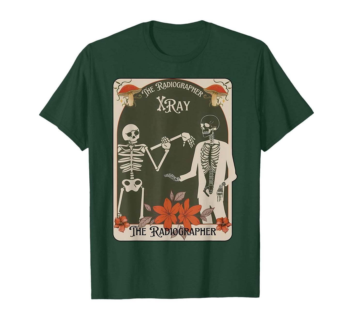 Halloween Radiographer Tarot Card Skeleton Fall Rad Tech T-Shirt