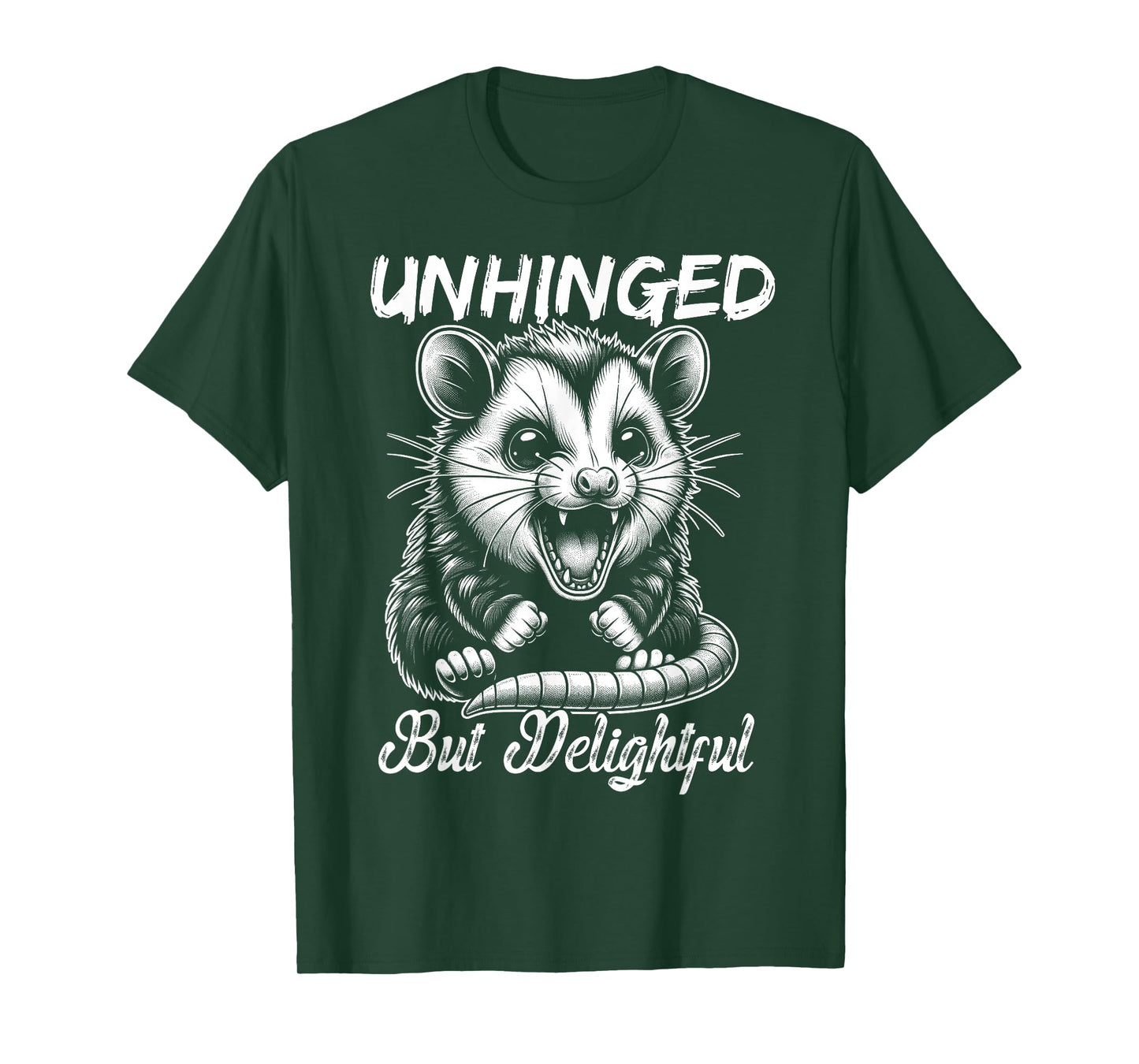 Opossum Funny Unhinged but Delightful Meme Possum Graphic T-Shirt