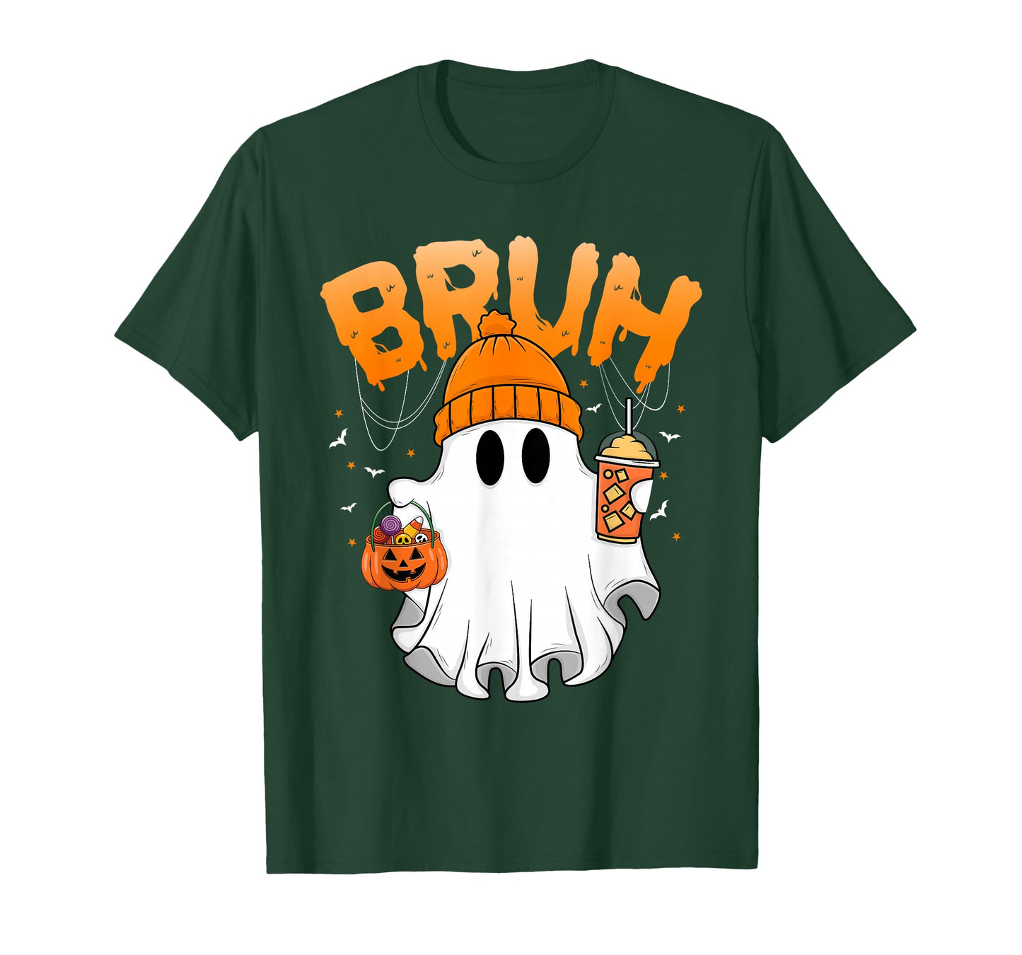Bruh I Mean Boo Trick or Treating Funny Ghost Halloween T-Shirt