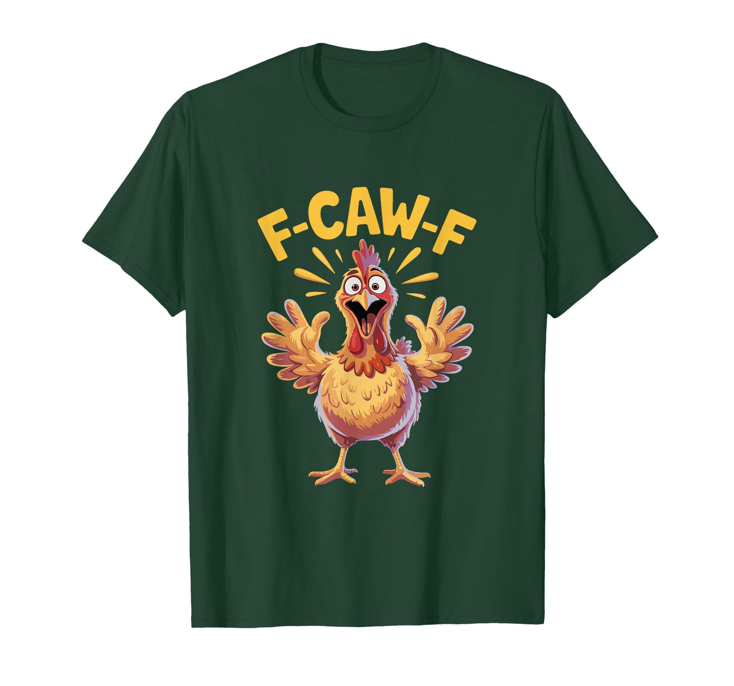 Quote Rooster Meme F-Caw-F Funny Chicken Humor Gifts T-Shirt