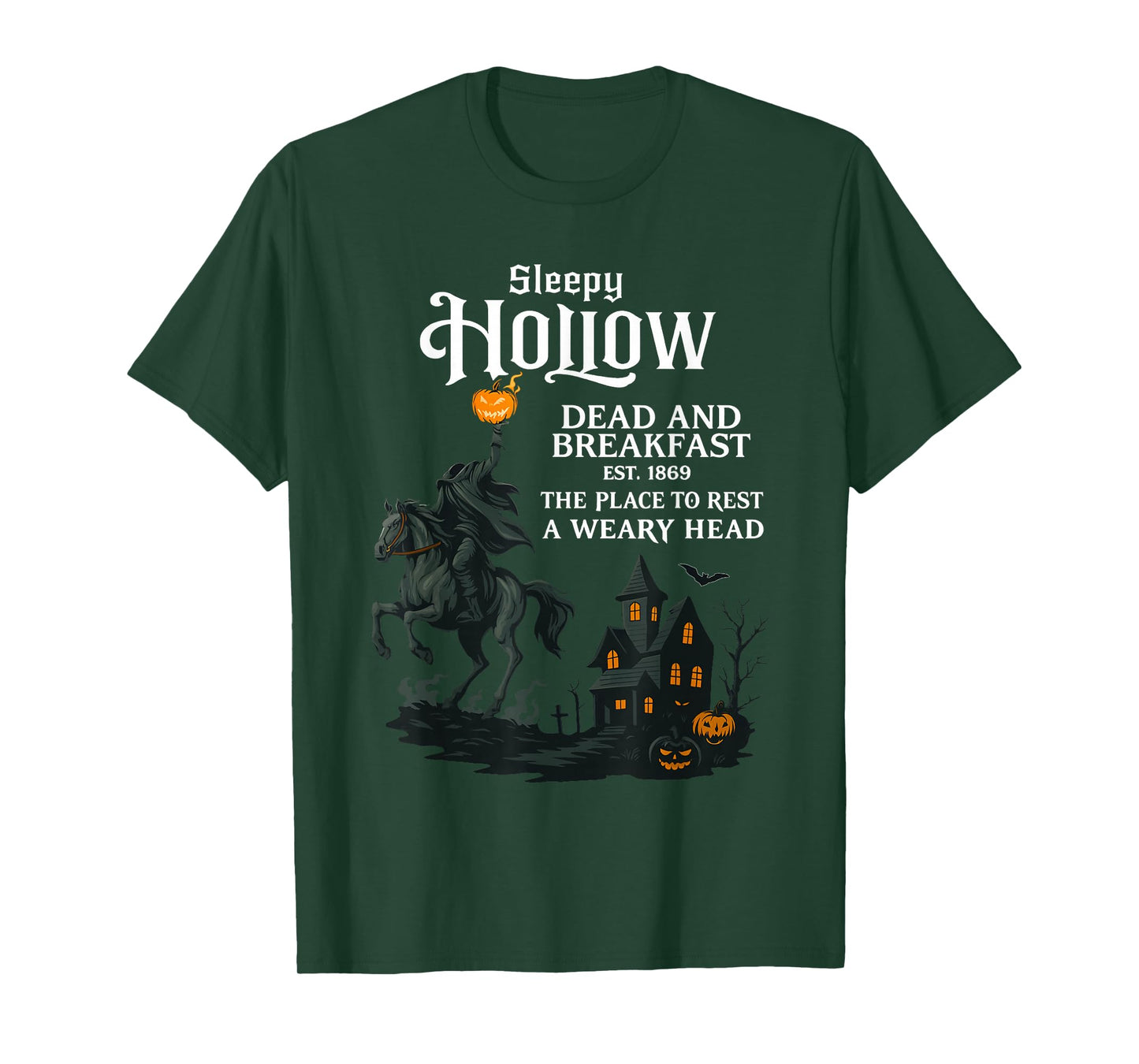 Sleepy Hollow Dead and Breakfast Tees Spooky Season T-Shirt