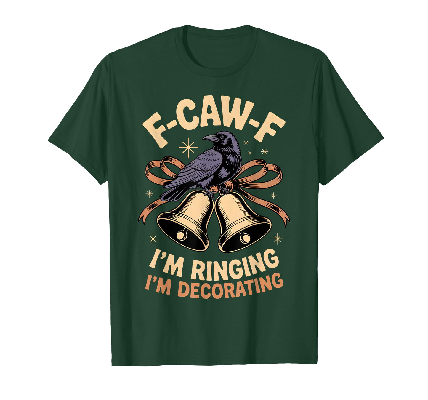 F-CAW-F Christmas Rooster F cawf Chicken X-Mas Men Women T-Shirt