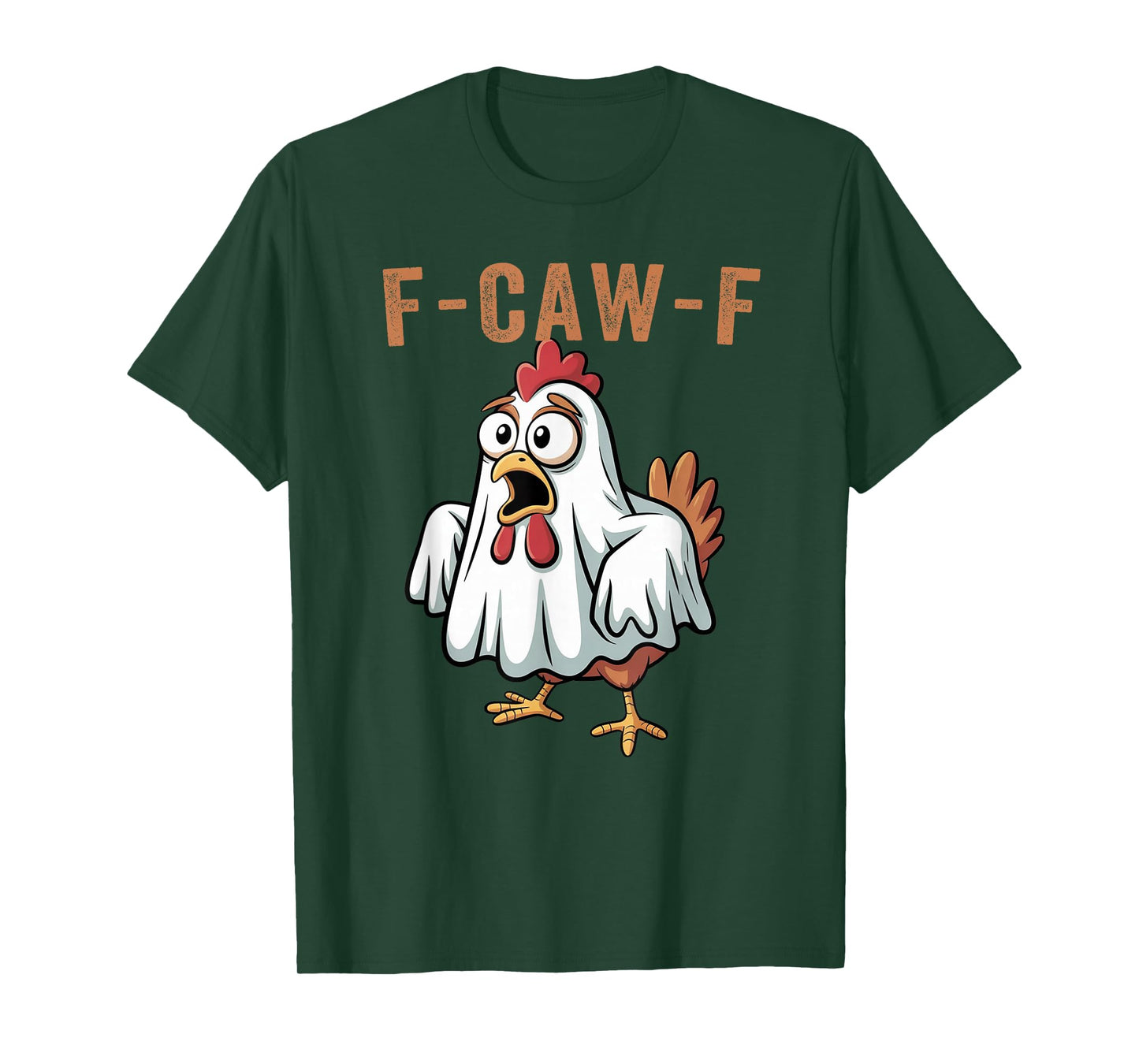 F-Caw-F Halloween Chicken Humor F-Caw-F Quote Rooster Meme T-Shirt