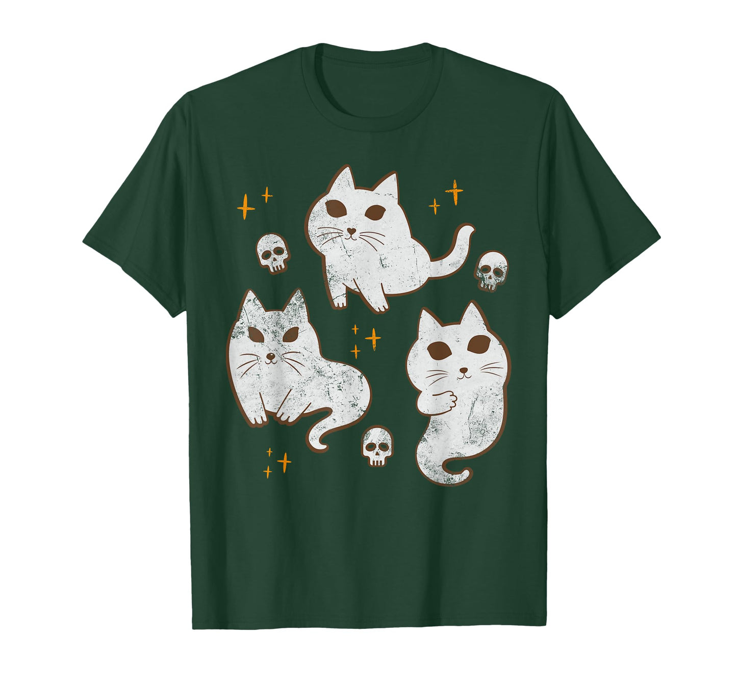 Halloween Cat Ghost Costume Funny Boo Ghost Cats T-Shirt