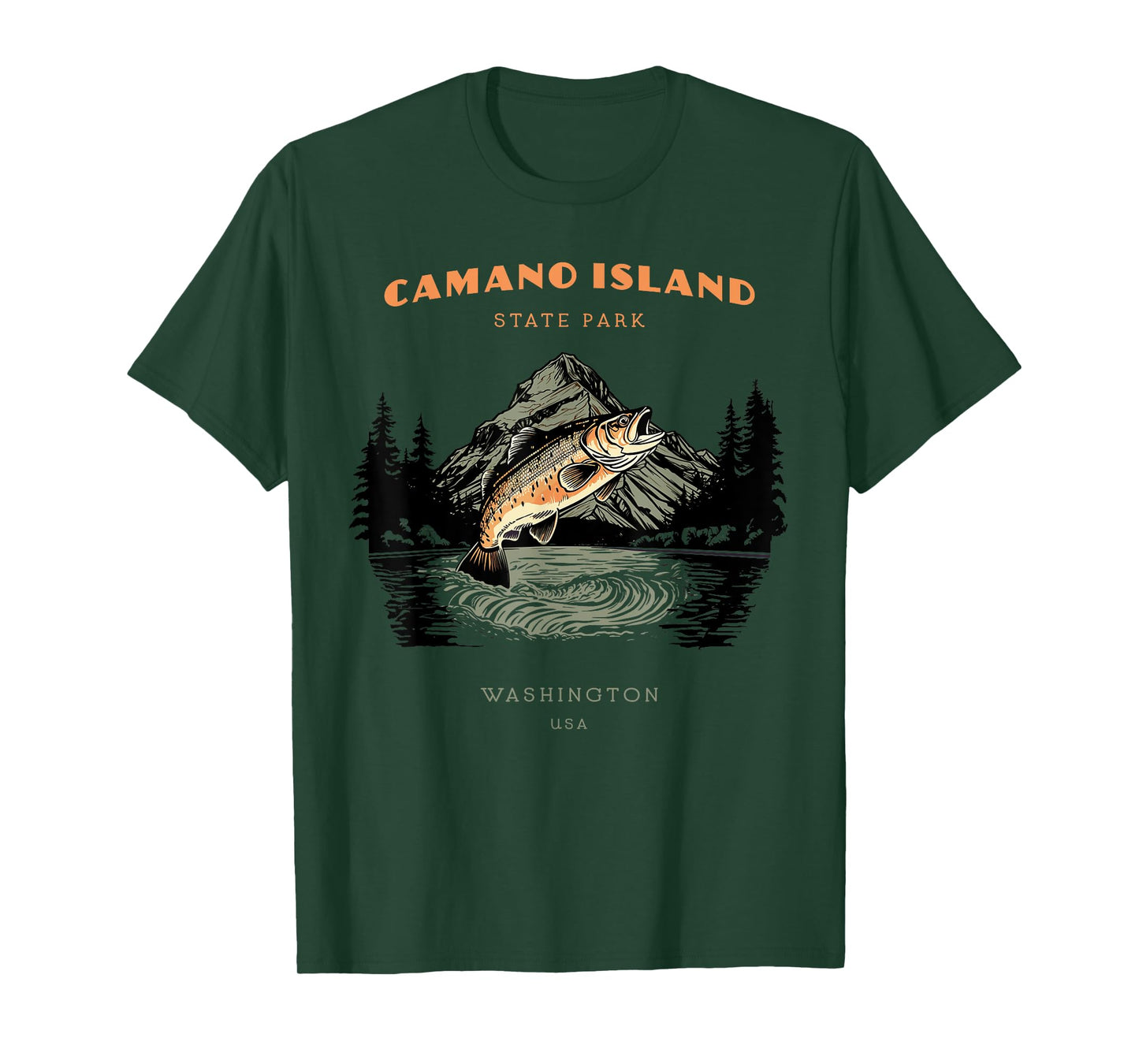 Camano Island State Park Washington Retro Vintage T-Shirt