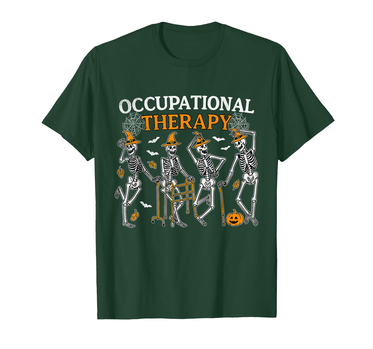 Dancing Skeleton Occupational Therapy Halloween OT Therapist T-Shirt