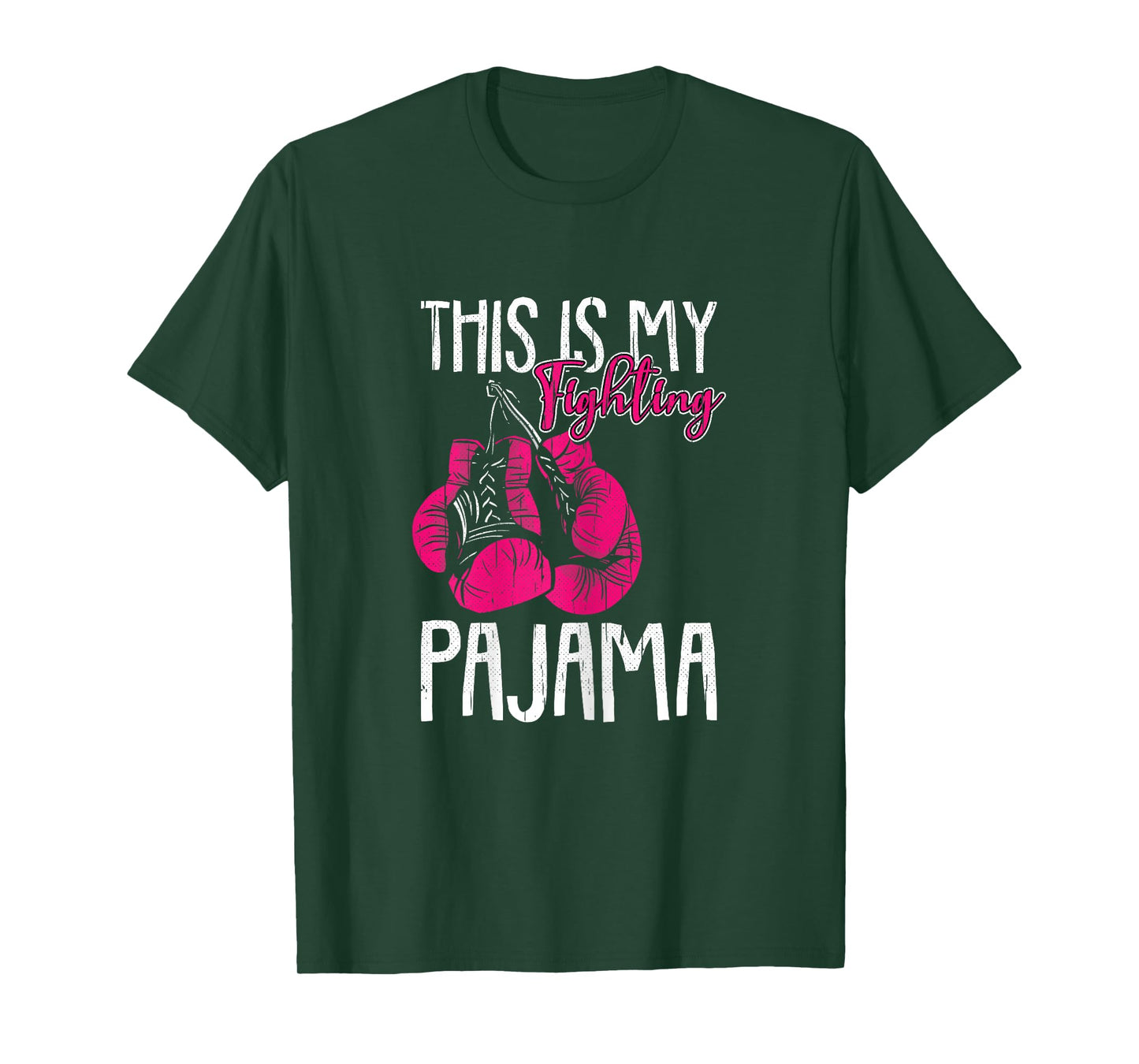 My Fighting Pajama Breast Cancer Awareness Ribbon Warrior T-Shirt