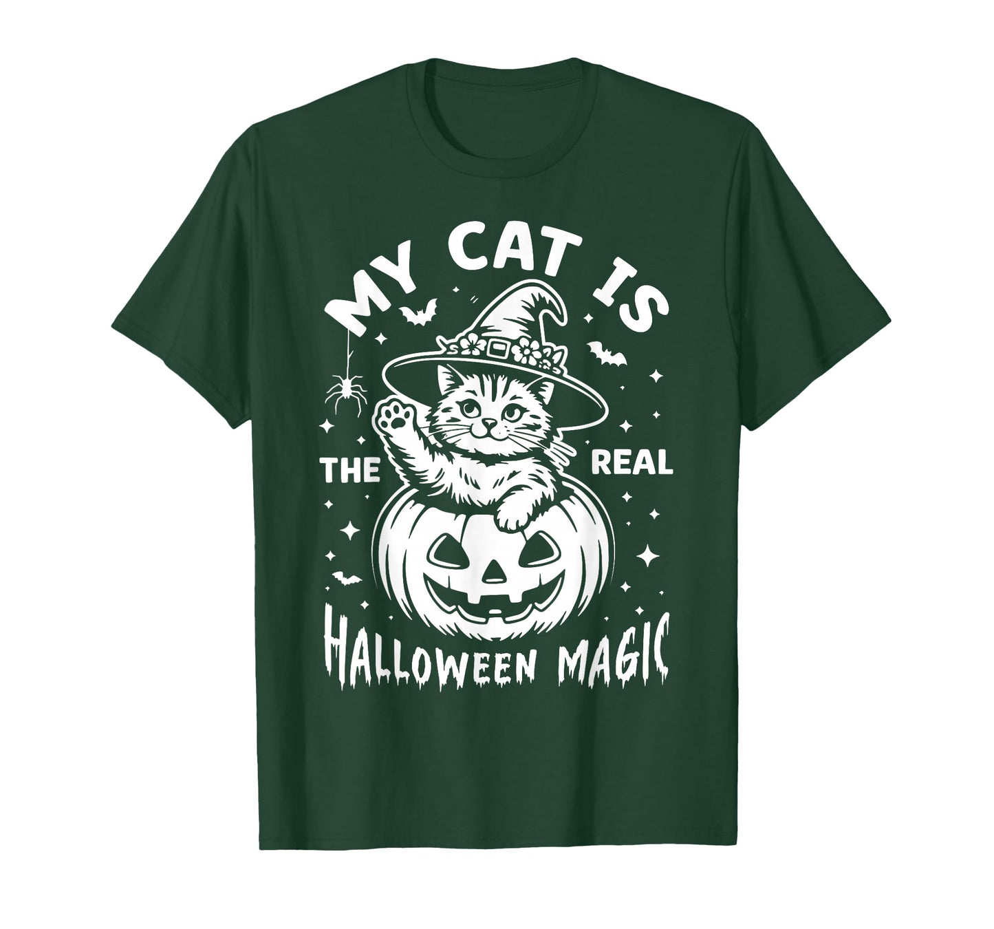 My cat is The Real Halloween Magic, Pumpkin Pet & Fur Parent T-Shirt