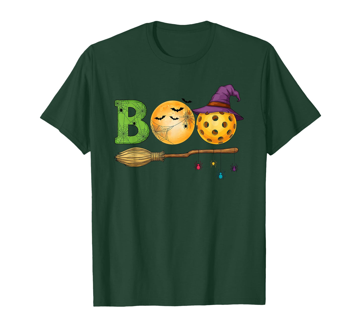 Pickleball Halloween Spooky Court Vibes Trick or Treat T-Shirt