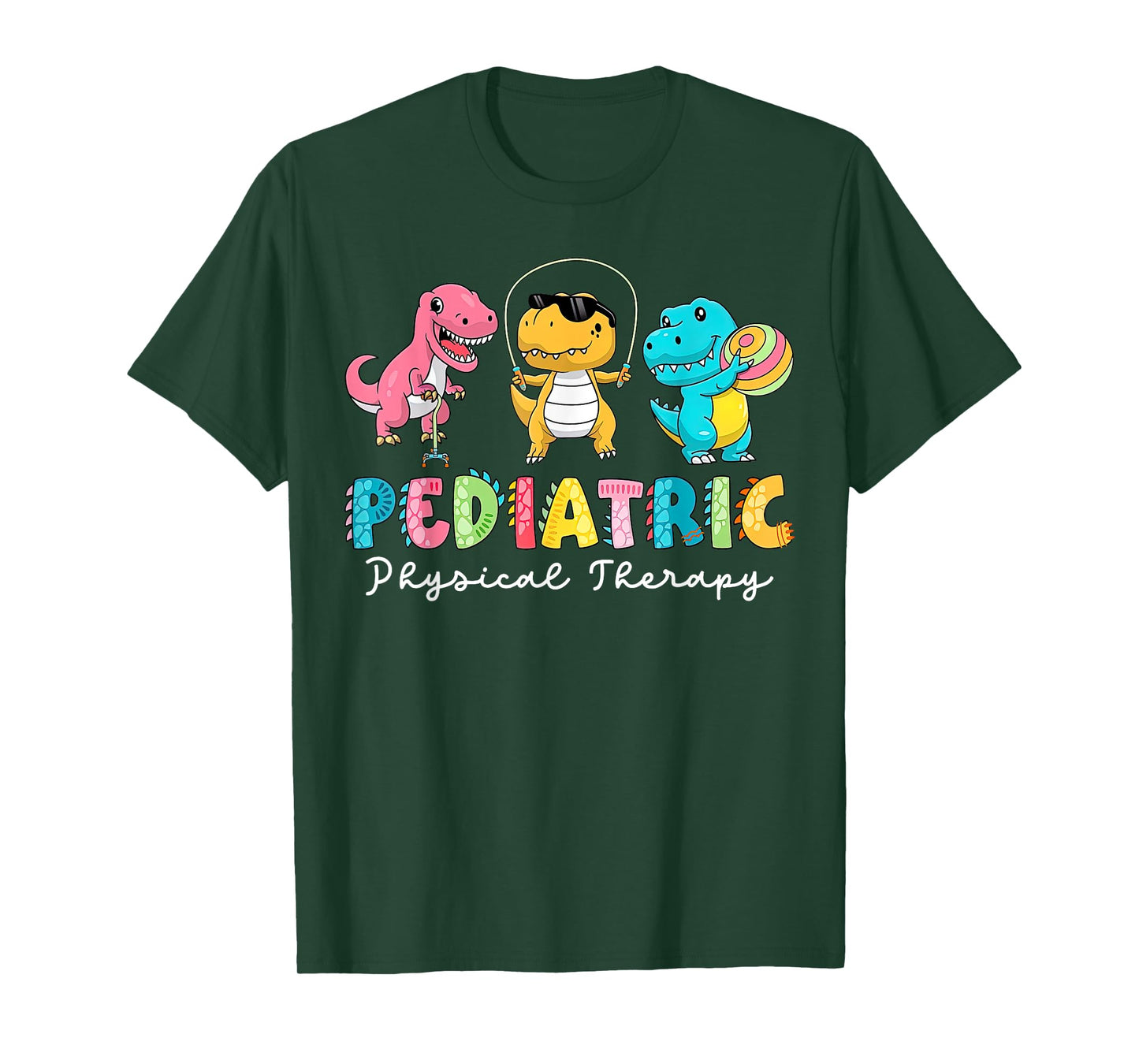 Pediatric Physical Therapy Dinosaur PT Physical Therapist T-Shirt