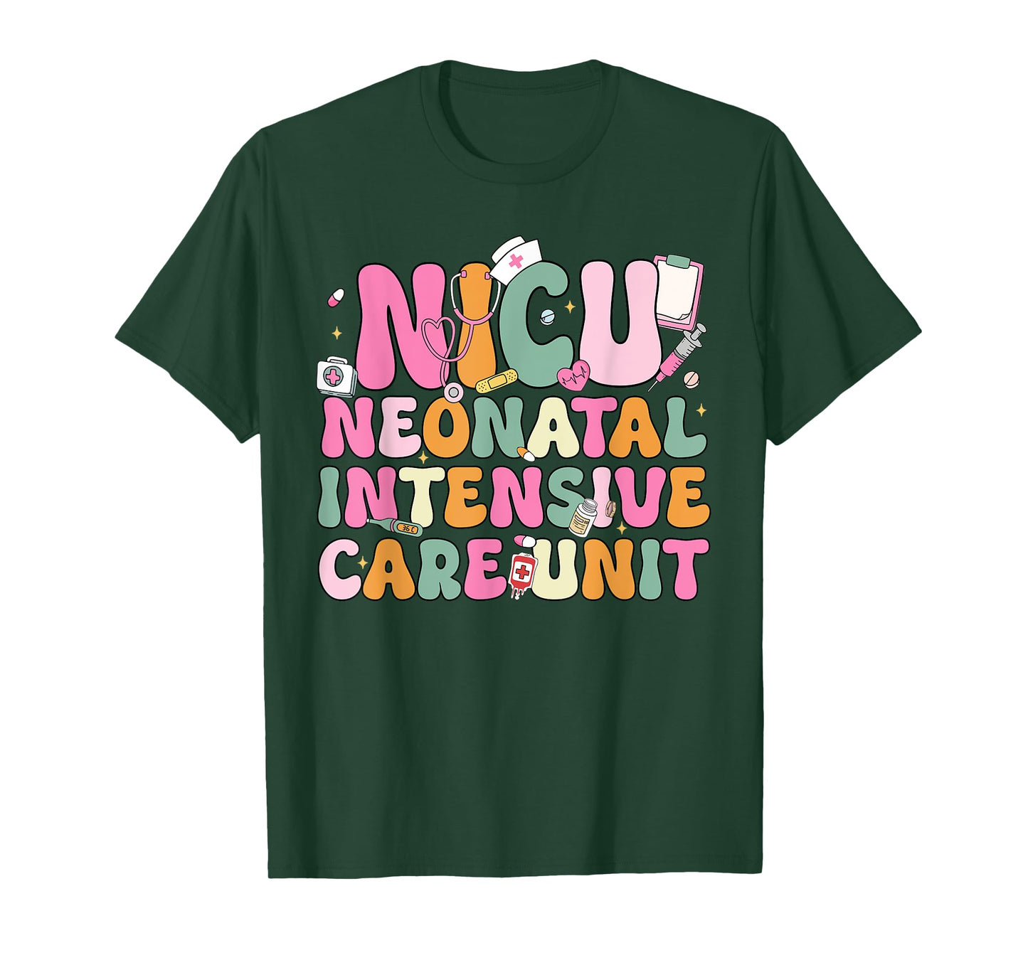 Groovy Nicu Nurse Neonatal Intensive Care Unit Nurse Week T-Shirt
