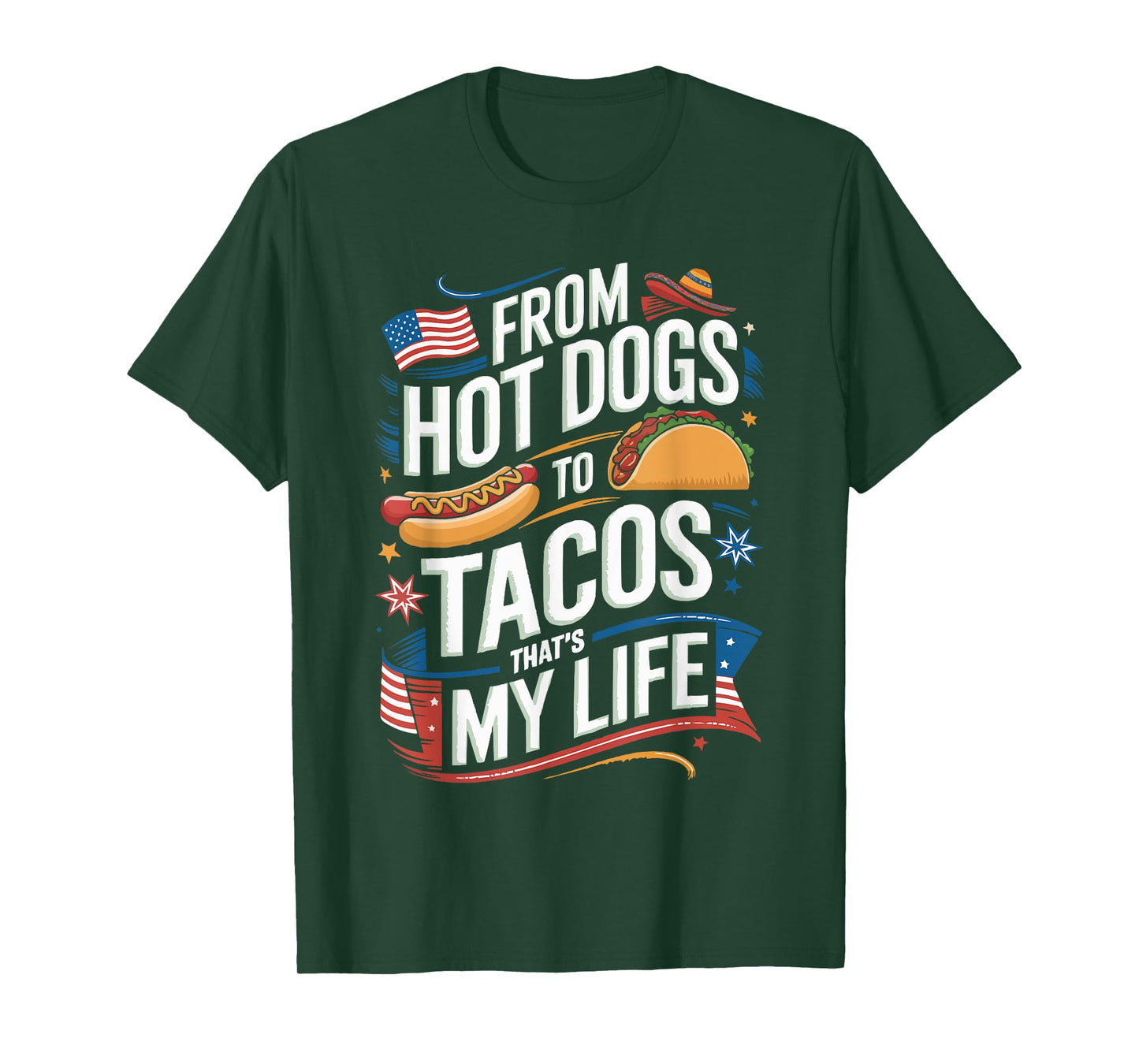 Half American Half Mexican USA Flag Mexico America T-Shirt
