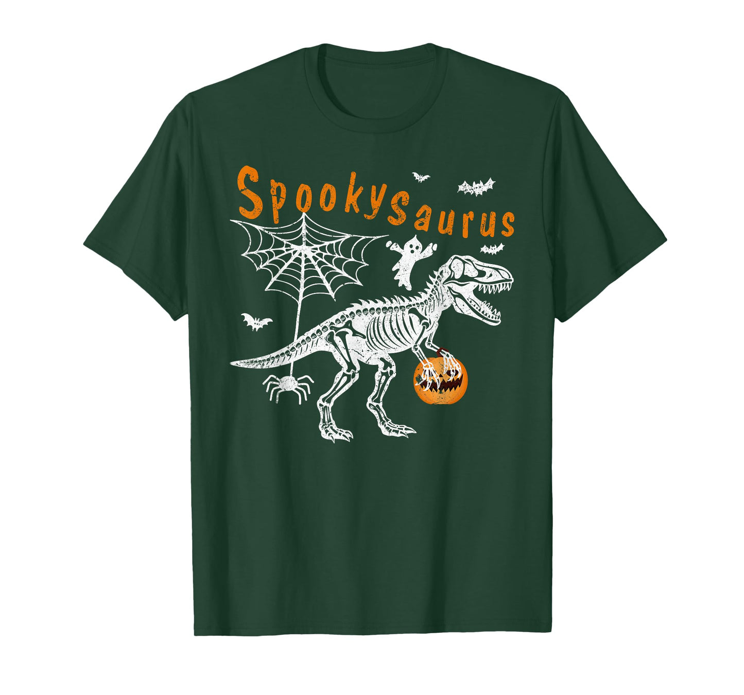 Spooky Saurus T-Rex Dinosaur Halloween Men Boys Kids T-Shirt