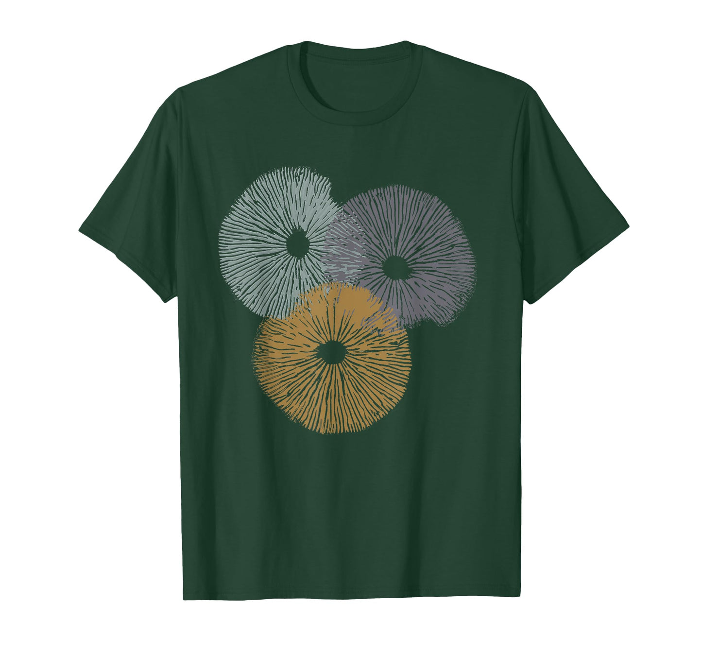 Mushrooms tshirt for foragers, spore print forager shirt