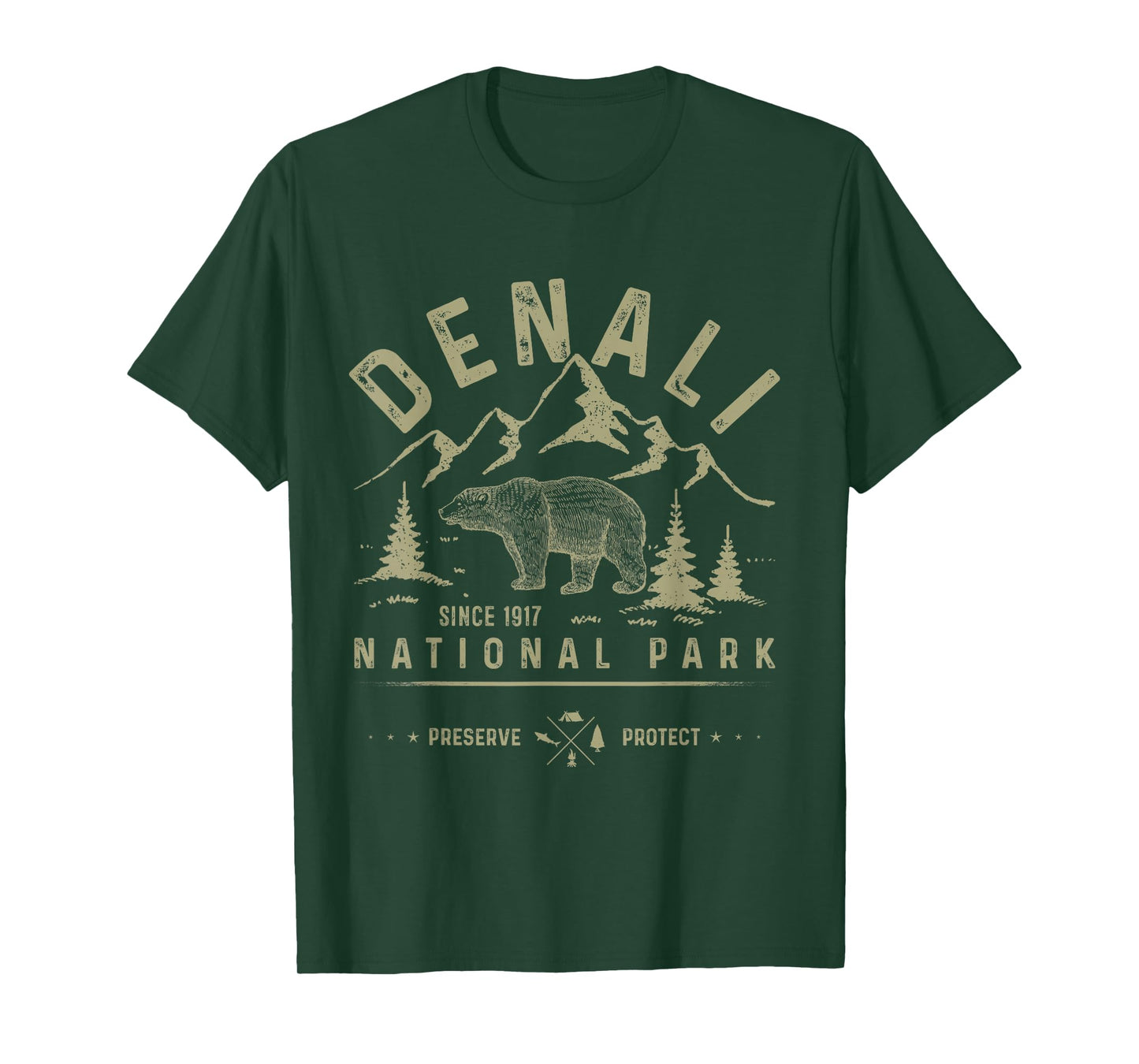 Denali National Park and Preserve Shirt Bear Apparel Denali T-Shirt