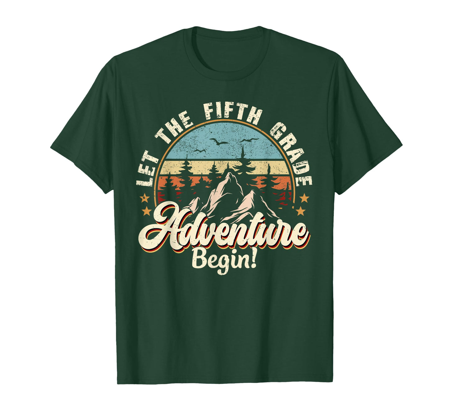 Back To School Let The 5th Grade Adventure Begin T-Shirt