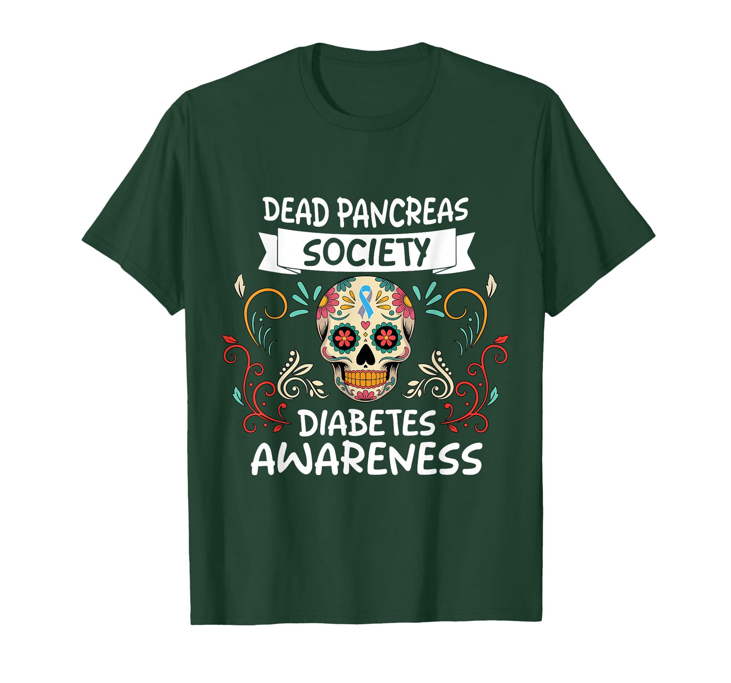 Dead Pancreas Society Diabetes Awareness Halloween T-Shirt