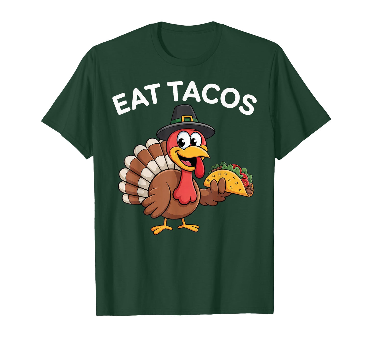 Funny Thanksgiving Turkey Eat Tacos Mexican Thanksgiving Fun T-Shirt