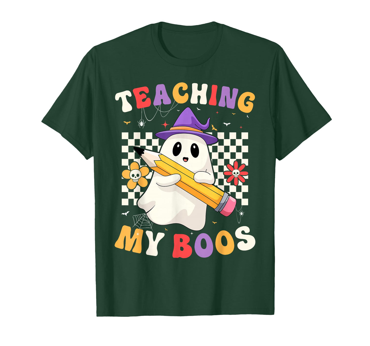Teaching My Boos Ghost Teacher Halloween Girls Women T-Shirt