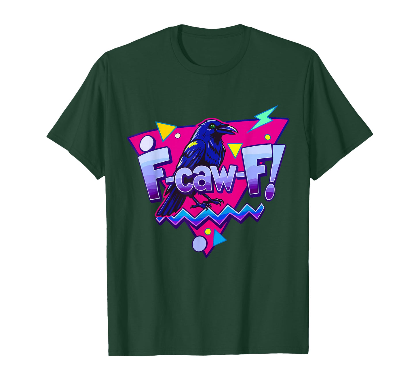 F-caw-F Crow Retro Vintage Raven Adult Humor T-Shirt