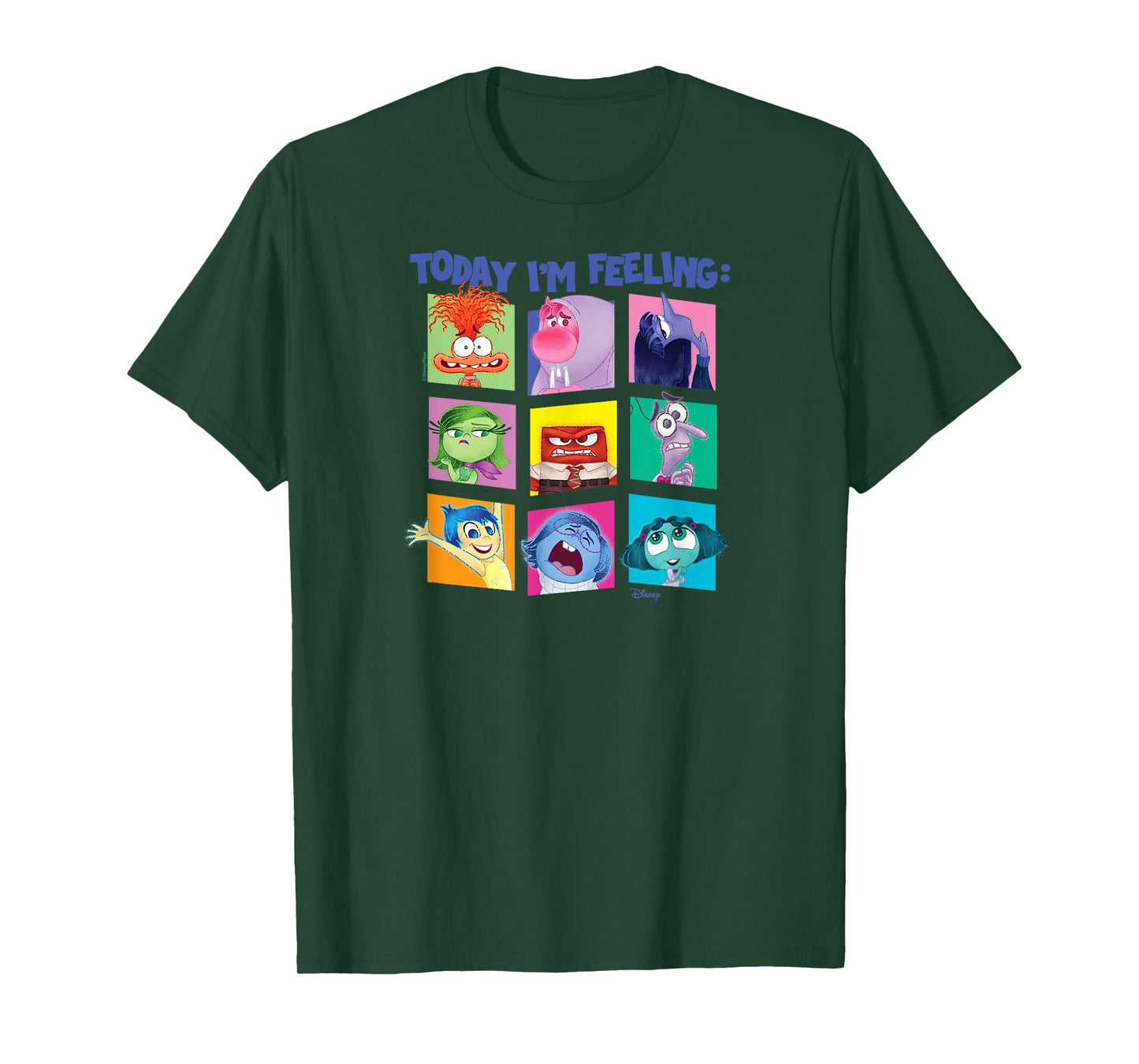 Inside Out 2 - Today I'm Feeling Emotion Characters Grid T-Shirt