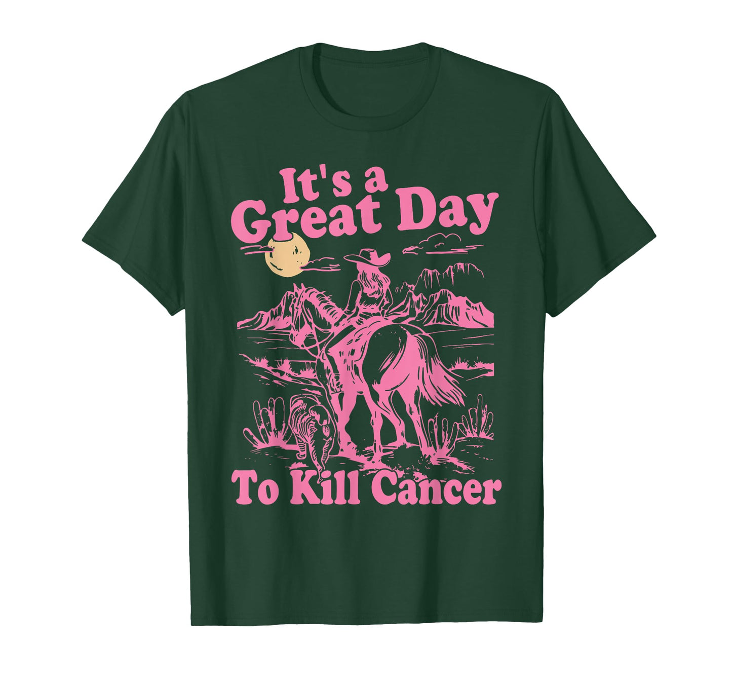 To Kill Cancer, Pink Breast Cancer Awareness, Cowgirl Cancer T-Shirt