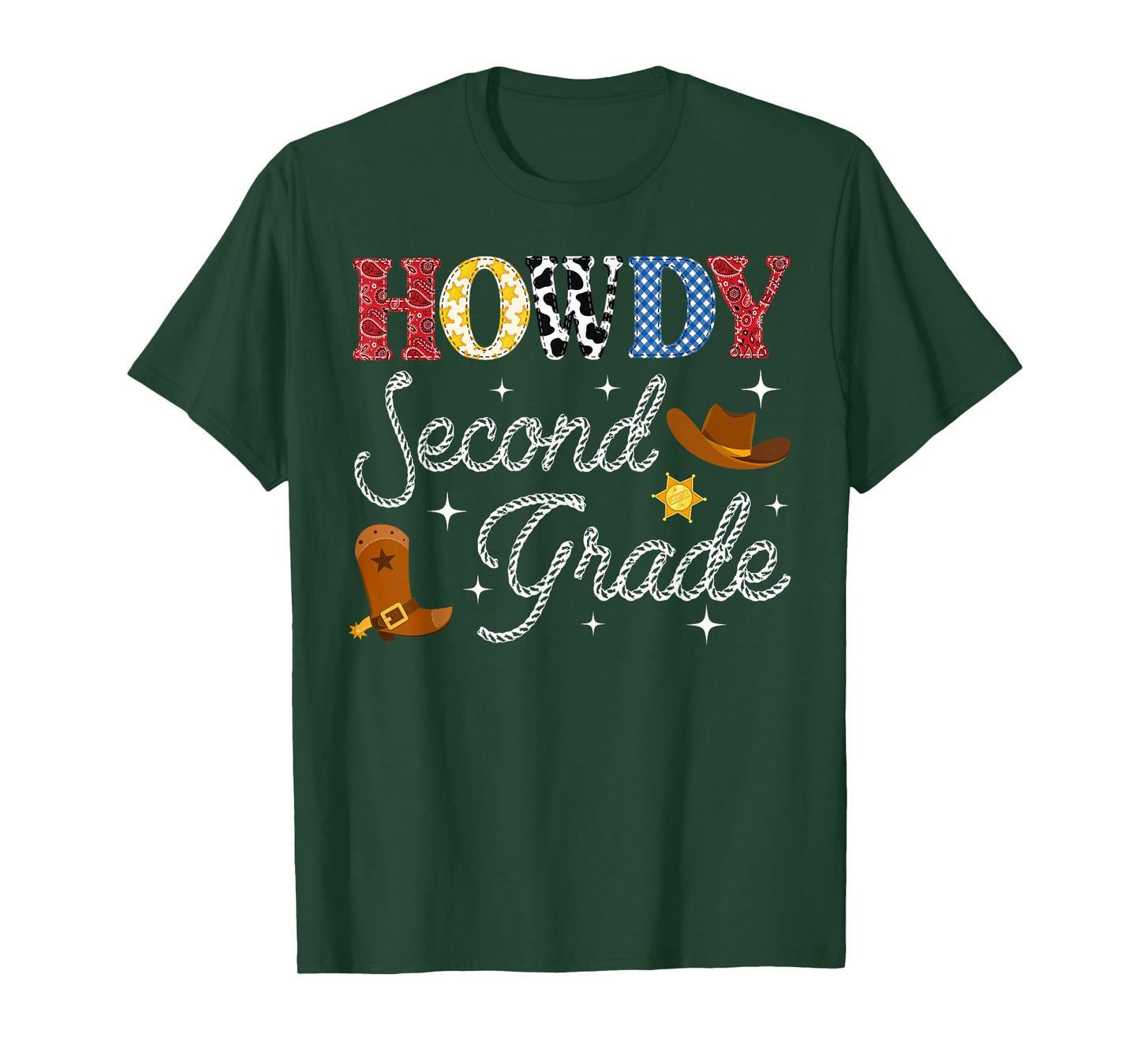 Howdy Second Grade Back To School Western Teacher Student T-Shirt