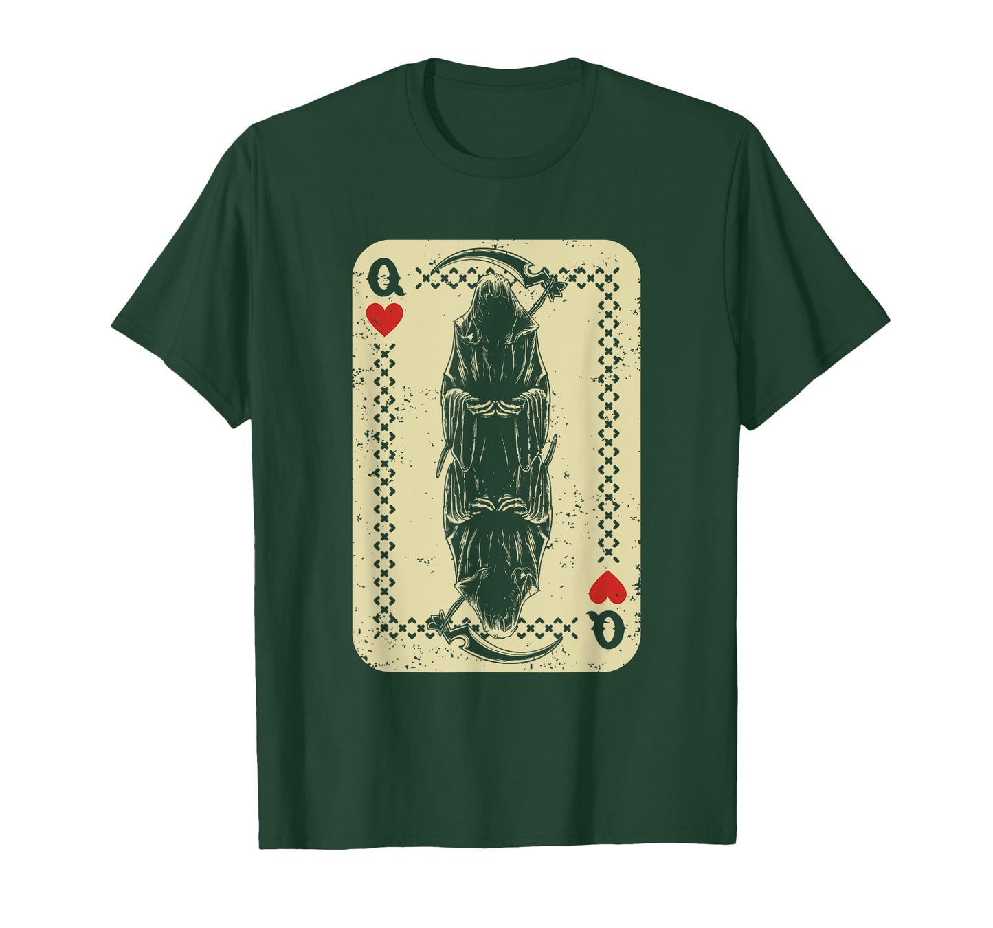 Santa Muerte Calavera Mexico Skeleton Poker Card Death Queen T-Shirt