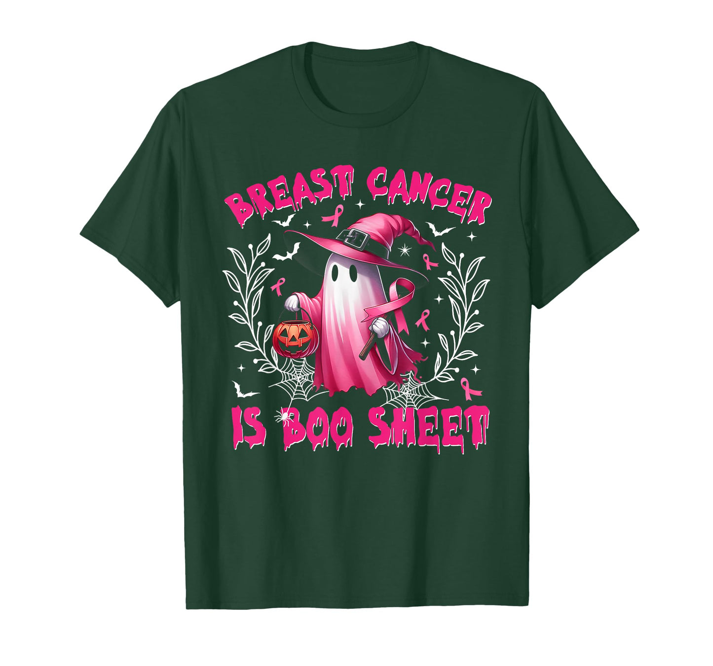 Breast Cancer Is Boo Sheet Halloween Breast Cancer Awareness T-Shirt
