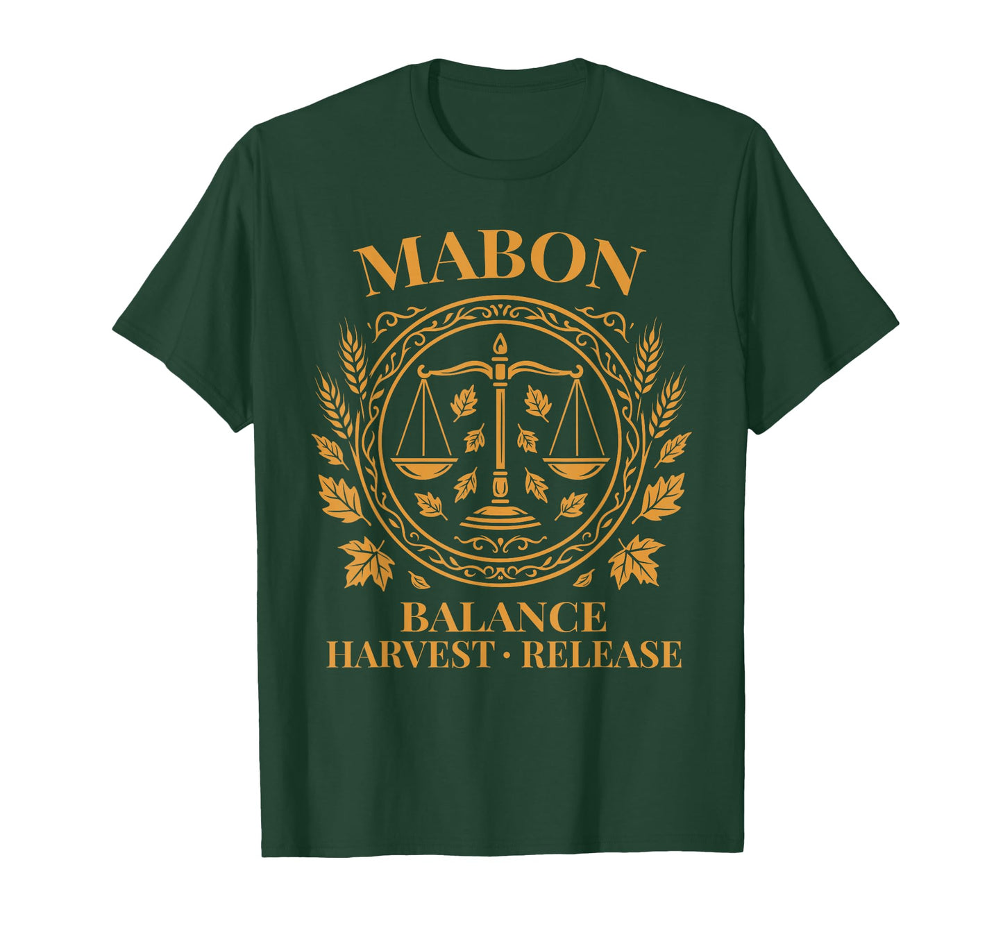 Mabon Balance Symbol for Fall Equinox Pagan Harvest Design T-Shirt