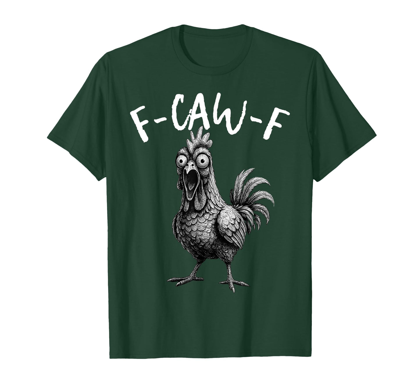 F-Caw-F Chicken FCAWF Chicken Funny Vintage T-Shirt