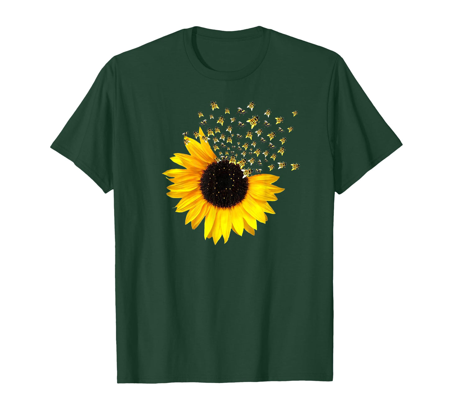 bumble bee. honey bees. bee lover. sunflower. yellow flowers T-Shirt