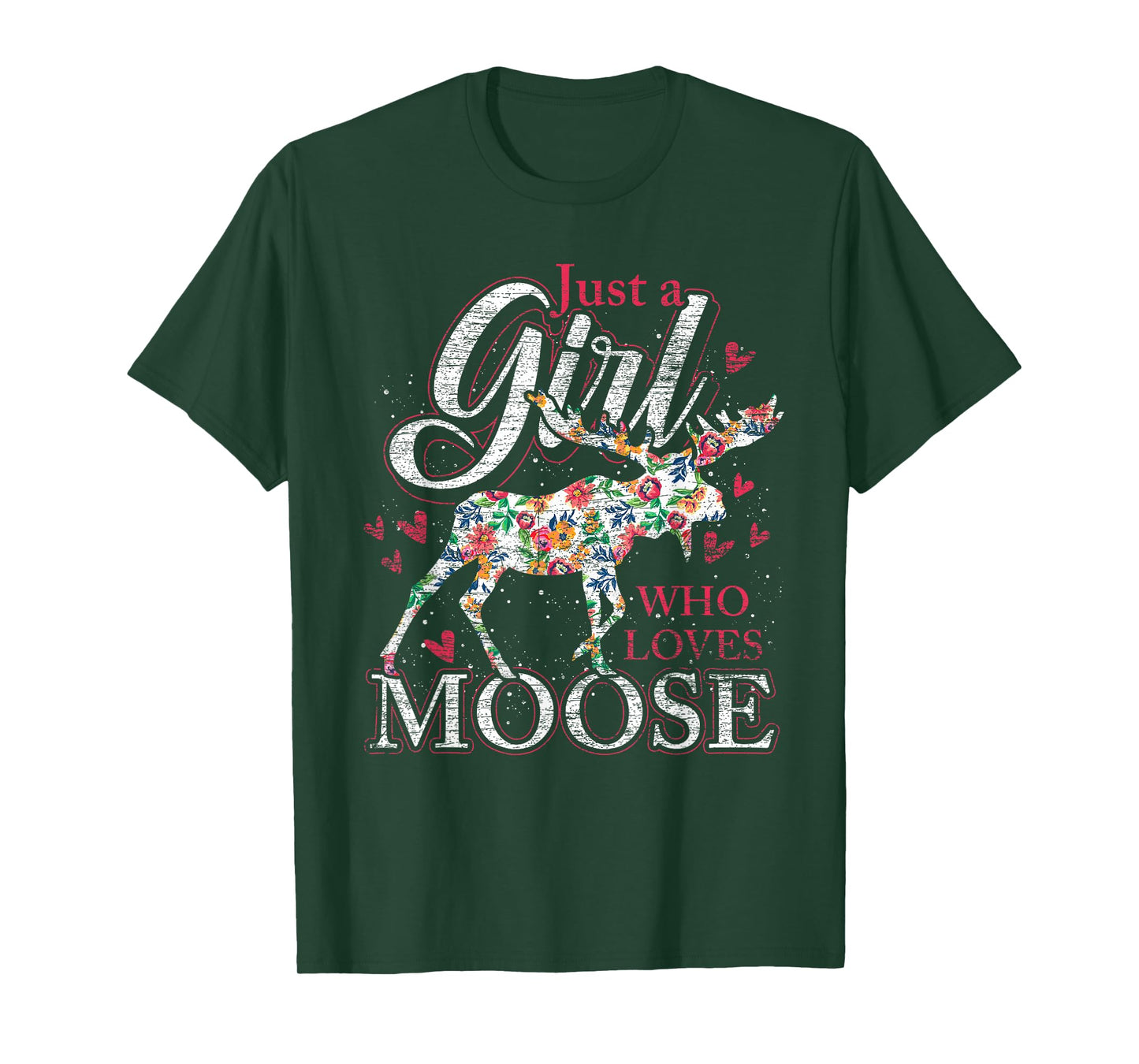 Nur ein Mädchen das Elche liebt Sweden Animal Vintage Elk T-Shirt