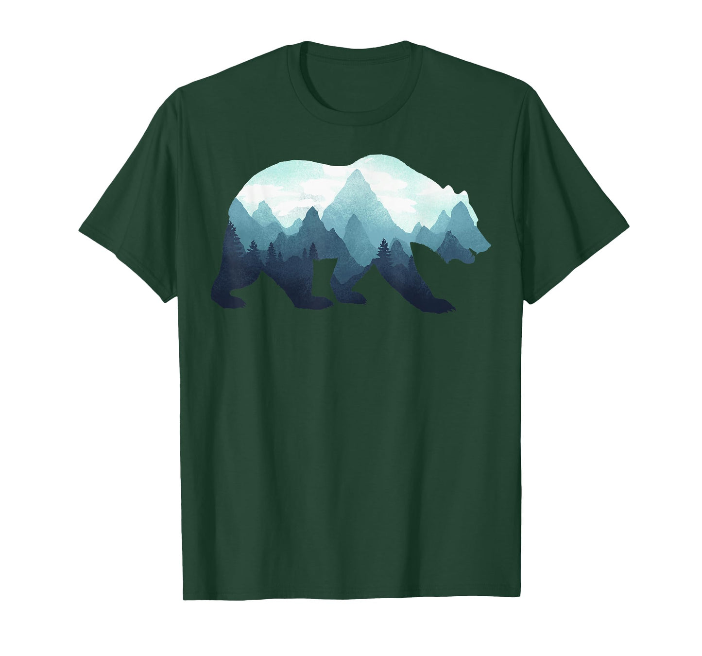 Bear Double Exposure Surreal Wildlife Animal T-Shirt