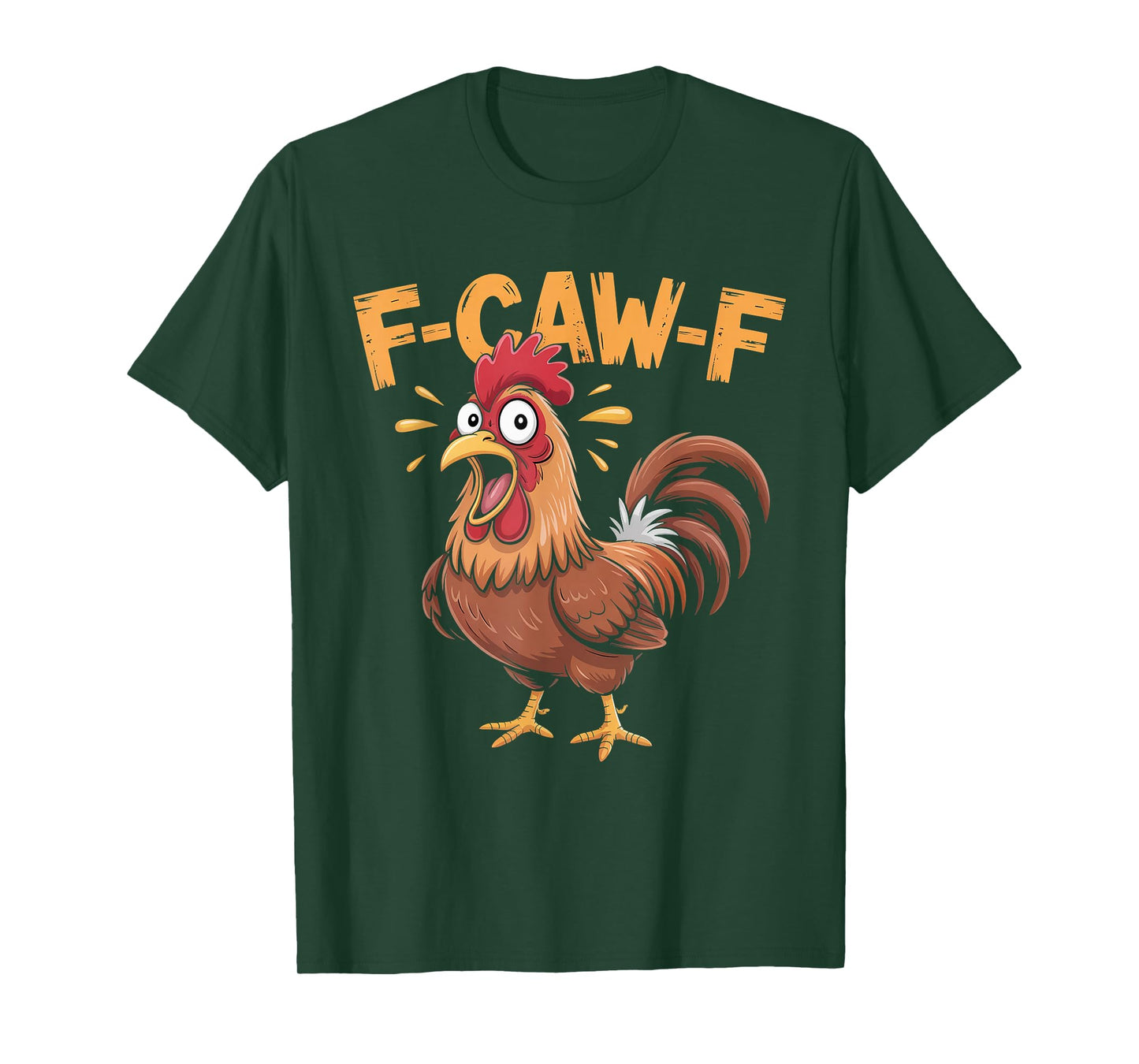 Funny F-Caw-F Rooster Chicken Humor Halloween T-Shirt