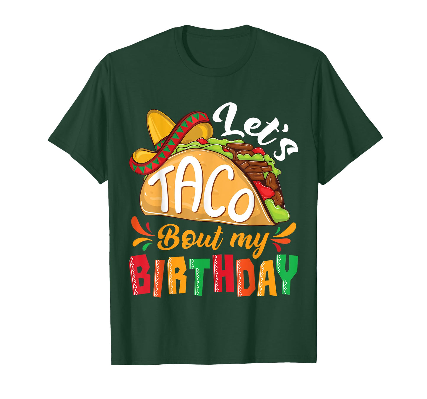 Let's Taco Bout My Birthday Boys Mexican Cinco De Mayo Party T-Shirt