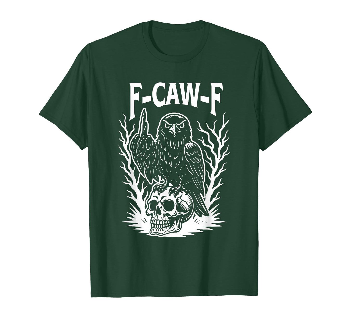 Crow Raven F-CAW-F Halloween Dark Bird Crow Raven Meme T-Shirt