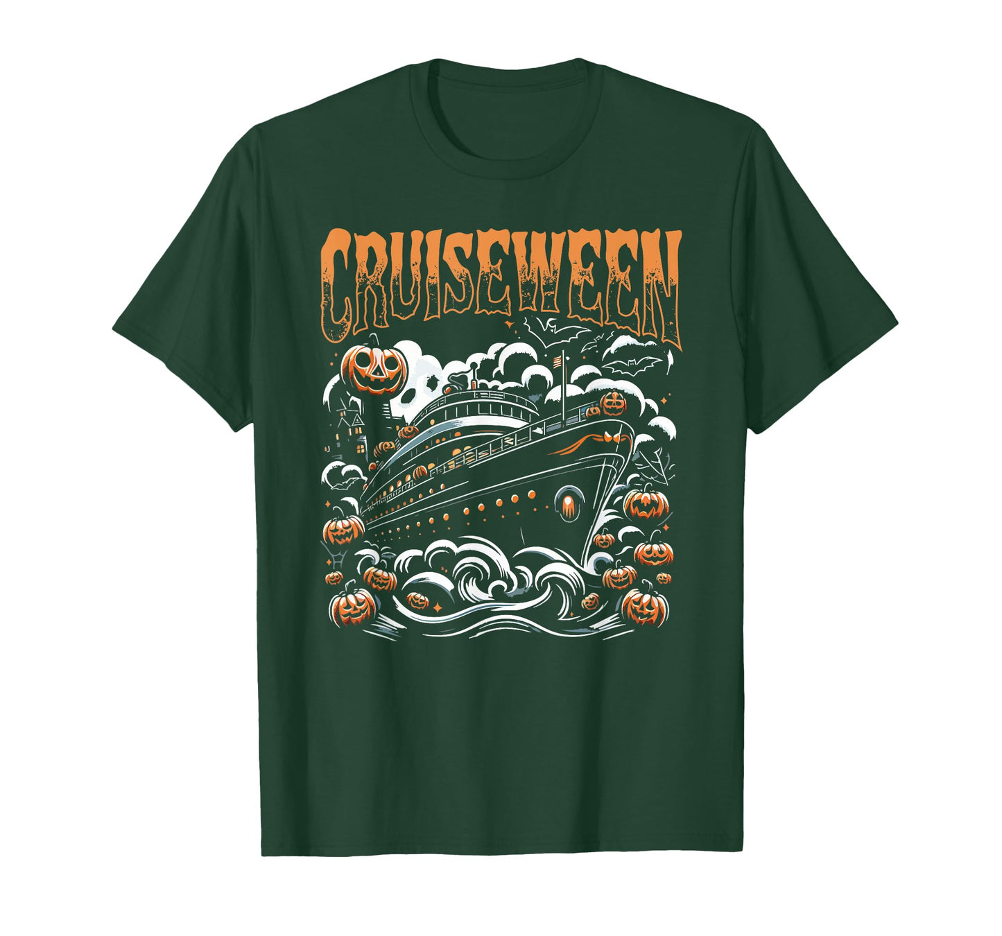 Cruising Designs By MCG.Co Cruiseween Black Unisex-Adults & Kids Halloween T-Shirt