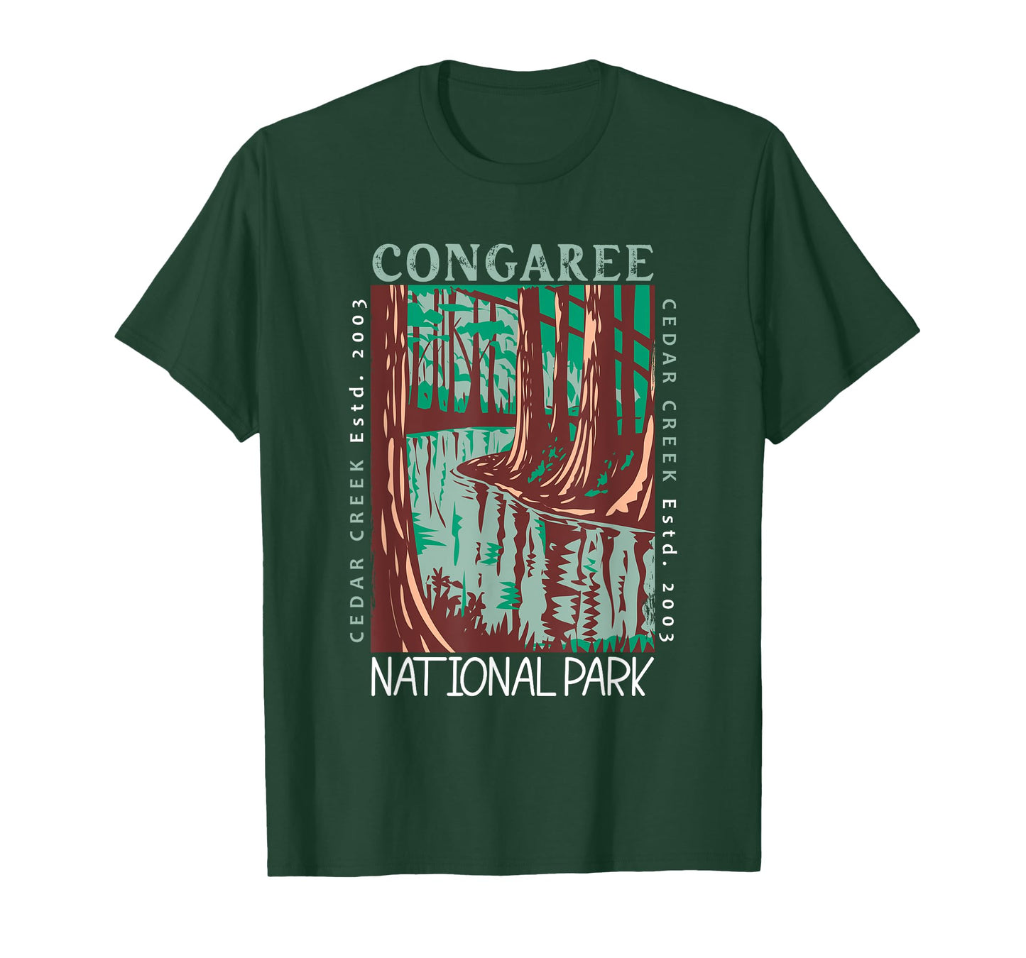 Congaree National Park South Carolina Distressed Vintage T-Shirt