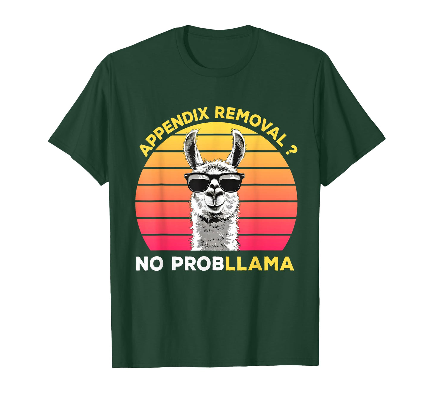 Appendix Surgery Recovery Appendix Removal No ProbLLama T-Shirt