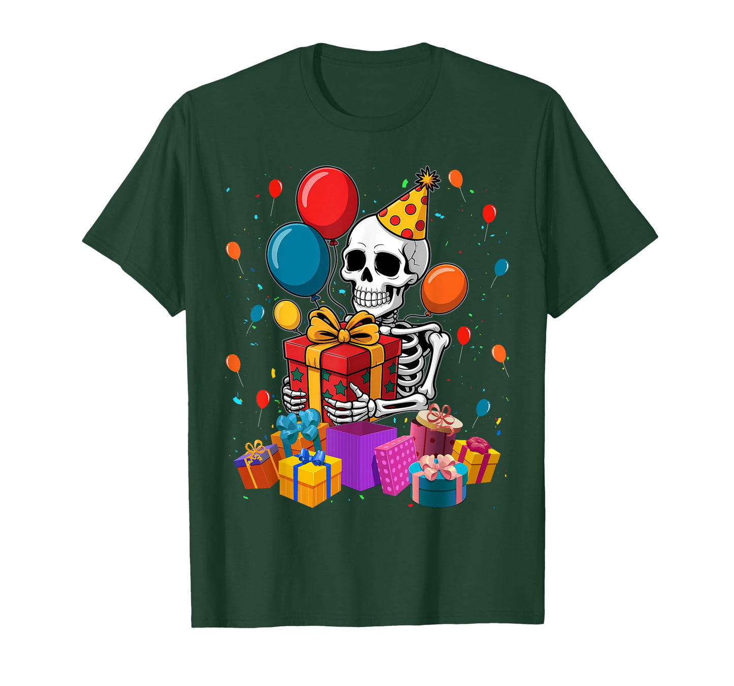 Halloween Birthday Party Outfit Skeleton T-Shirt