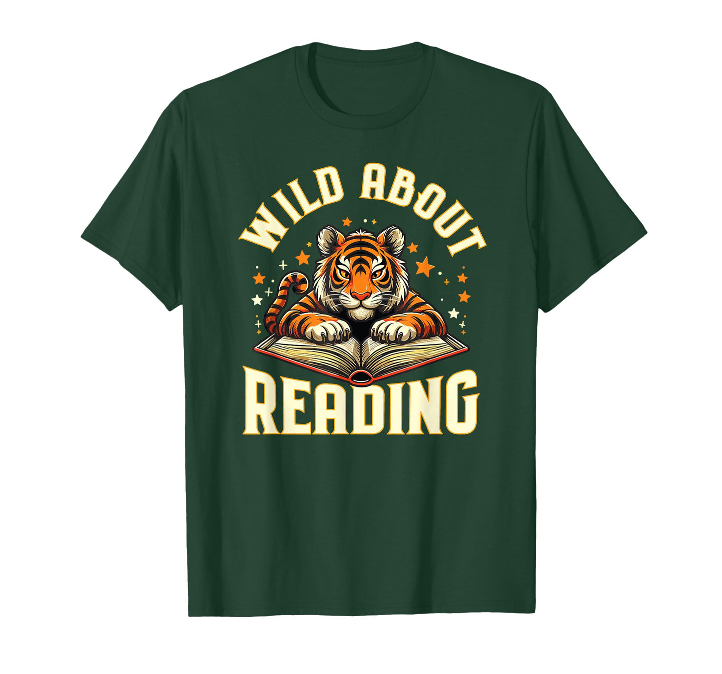 Wild about Reading Tiger Design for Teachers & Students T-Shirt