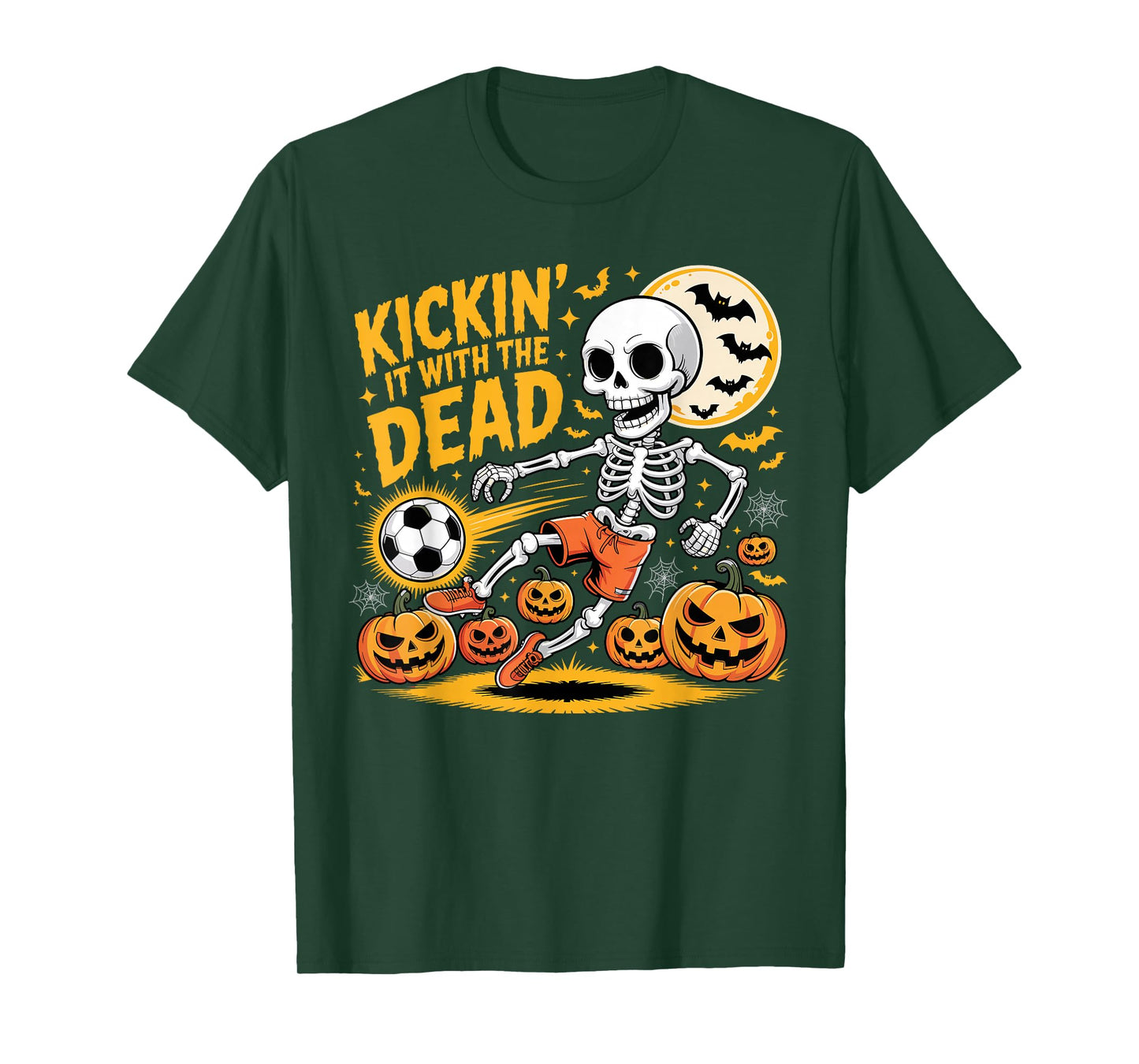 Kickin' It Halloween Skeleton Soccer Player T-Shirt