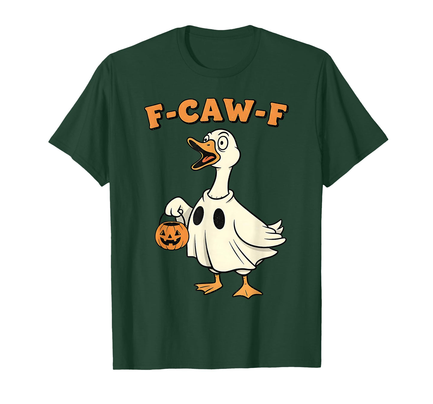 Funny Goose Halloween F-CAW-F Spooky Ghost Goose T-Shirt