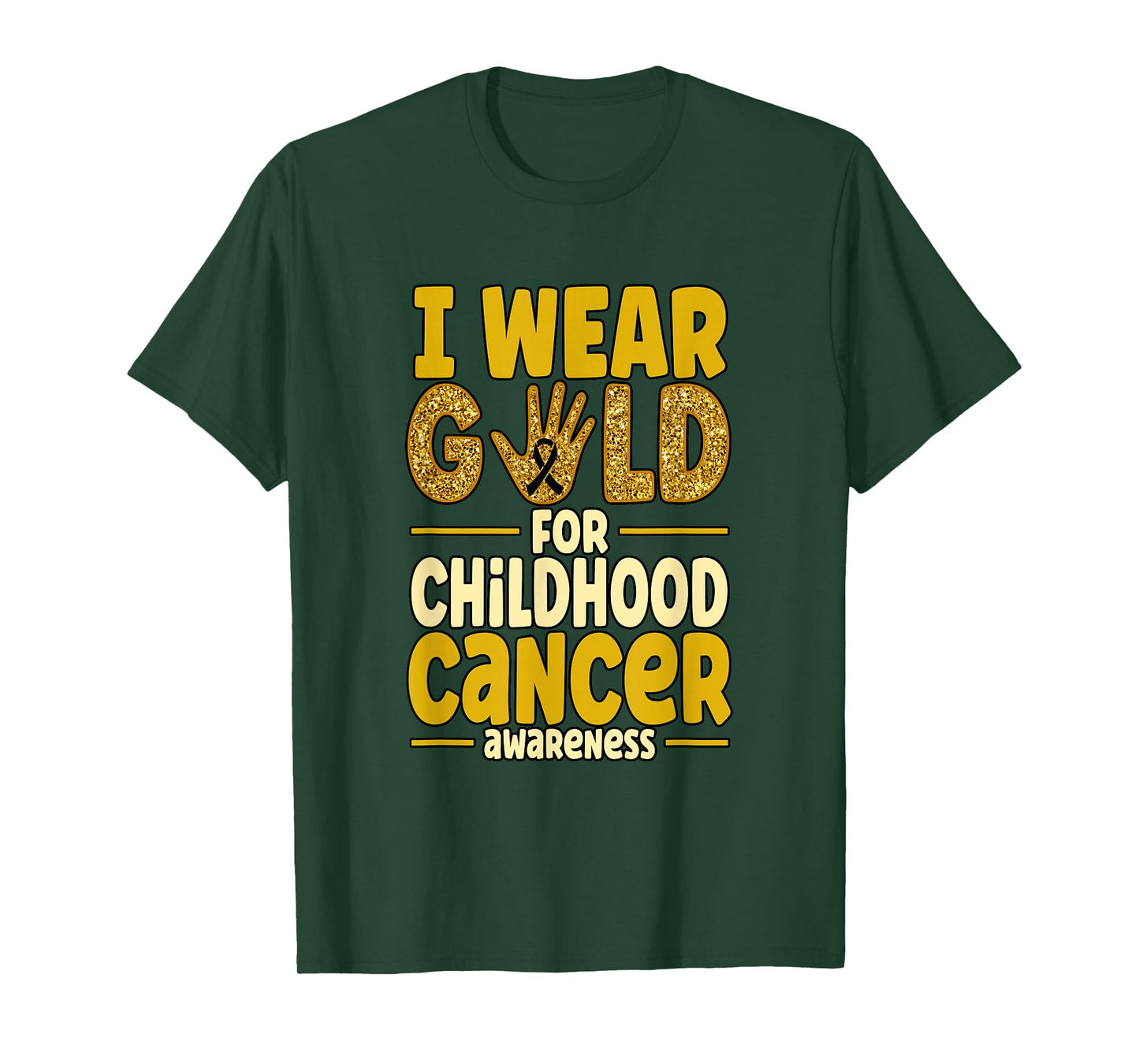 I Wear Gold For Childhood Cancer Awareness T-Shirt