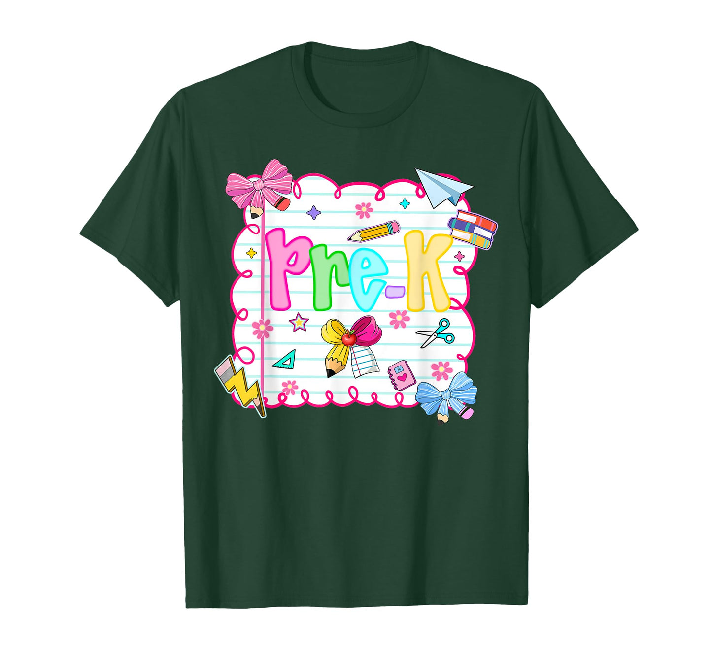 HUGvyn Back to School: Pre-K Preschool Preppy Teacher Girls T-Shirt