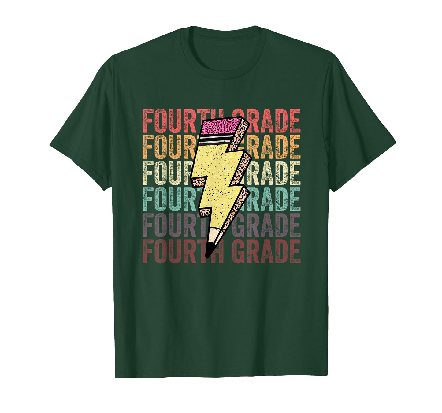 Fourth Grade Lightning Bolt Pencil 1st Day Of 4th Grade T-Shirt