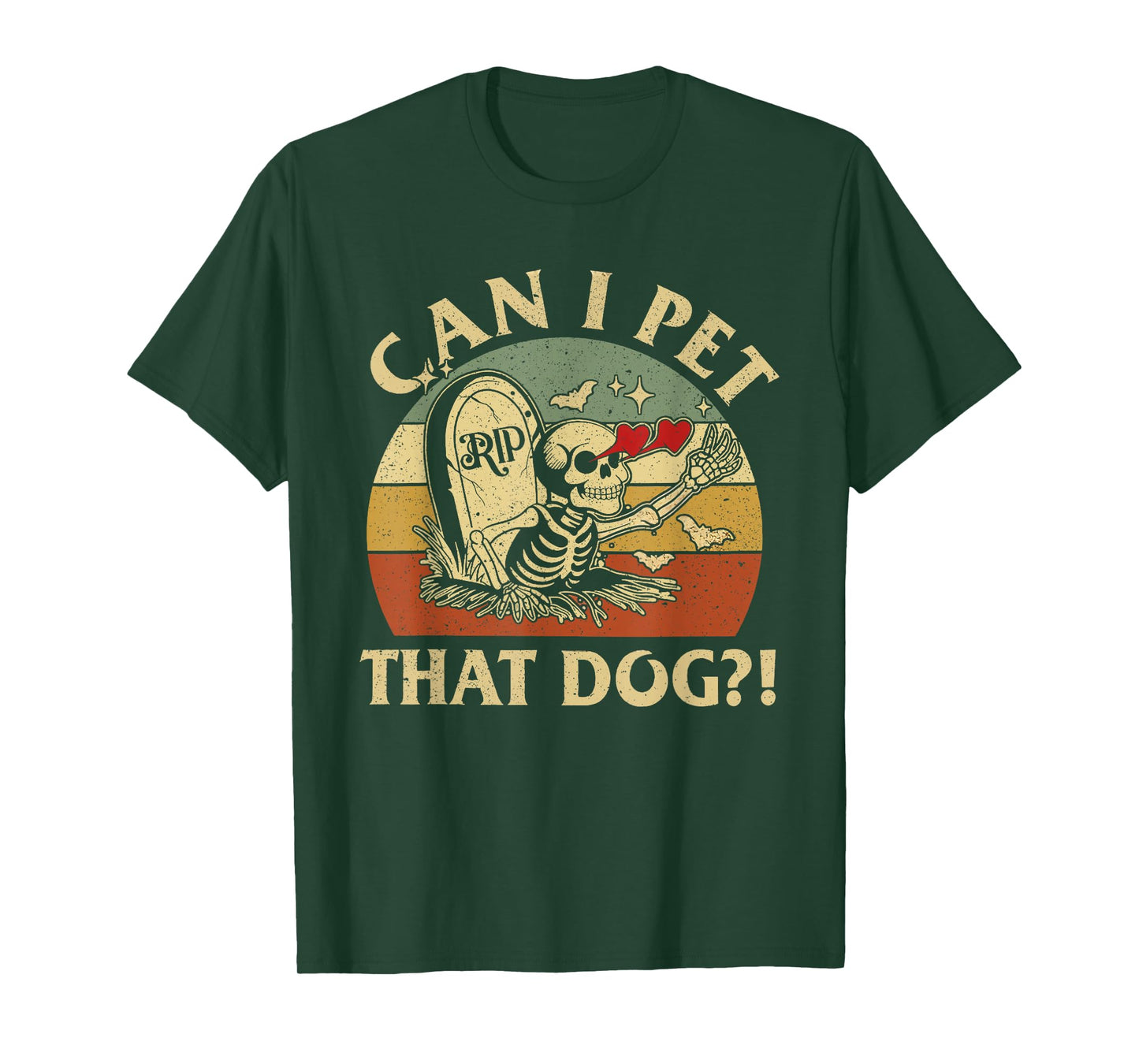 Can I pet That Dog Funny Skeleton Dog Lover Halloween T-Shirt