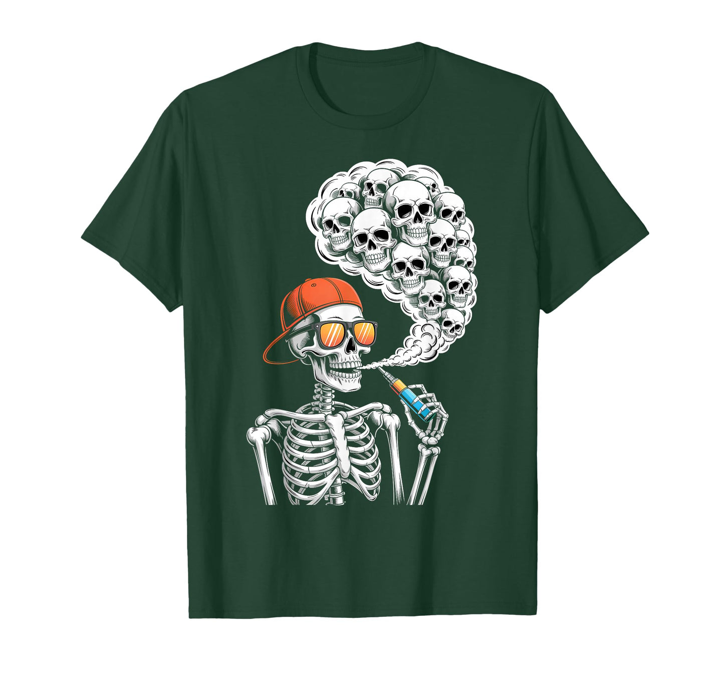 Halloween Skeleton Vaping Costume T-Shirt