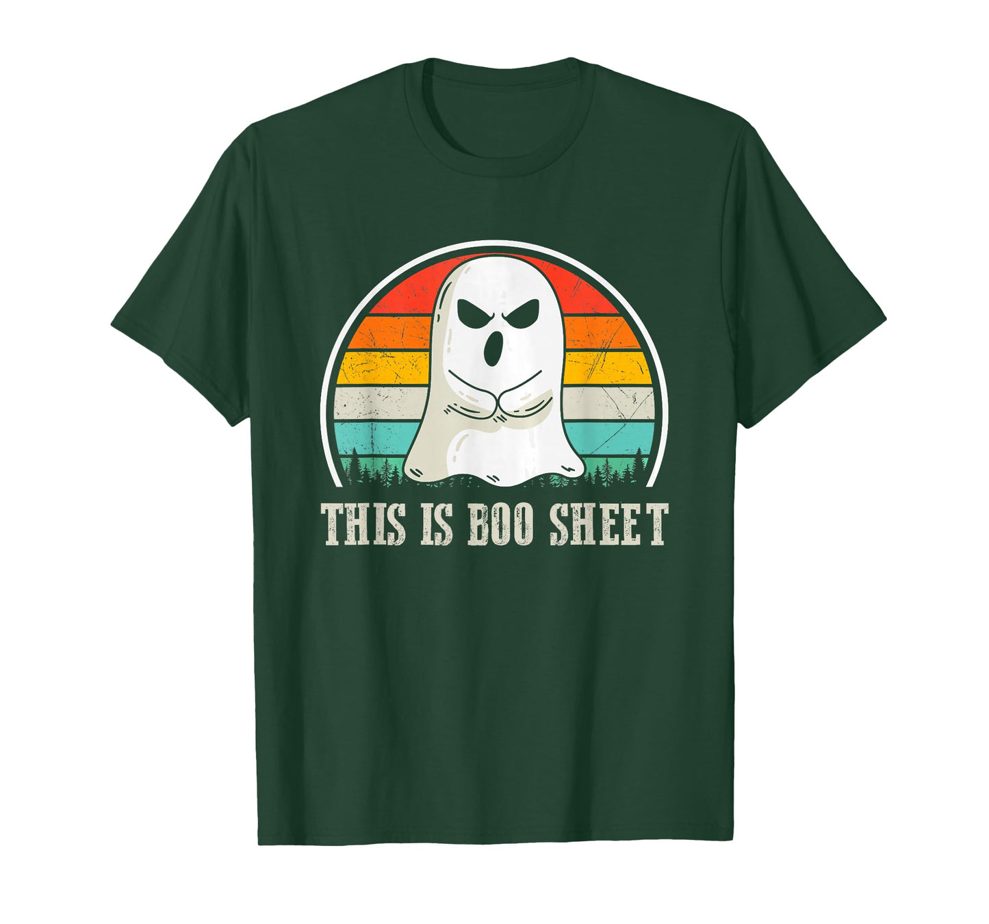Retro Halloween Costume This is Boo Sheet Ghost Men Women T-Shirt